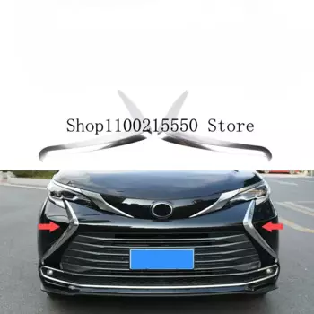 2 шт., молдинги для передней решетки радиатора Toyota Sienna ABS 2021 2022 2023