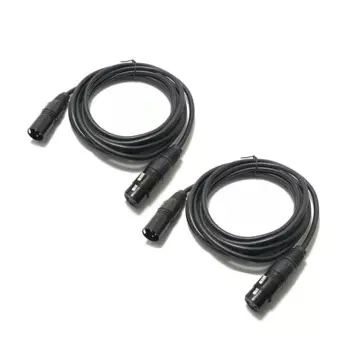 2 шт./партия, металлический кабель DMX 3 Pin 1 м 2 м 3 м
