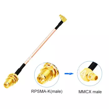 2 шт., Штекерный удлинитель для коаксиального кабеля MMCX SMA RG316