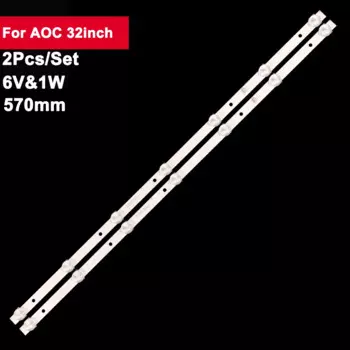 2 шт. светодиодная лента подсветки для 32-дюймового телевизора SW-LED32R301BT2 RCA RTDVD3215-B AOC T3211M 320L 32E9 7S1P 2X7 CC02320D570V12 08 02