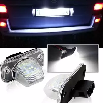 2 шт. светодиодные фонари номерного знака для Vw T4 90 ~ 03, Transporter Syncro 1993 ~ 20064, Candy 04 ~, Jetta/Syncro 05 ~ автоматическая лампа номерного знака 12 В