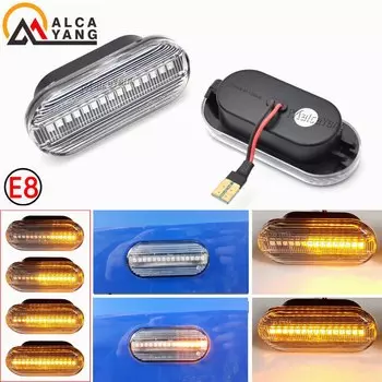 2 шт. светодиодный динамический боковой указатель поворота для VW Bora Golf 3 4 Passat 3BG Polo SB6 SEAT Ibiza Leon Skoda Ford