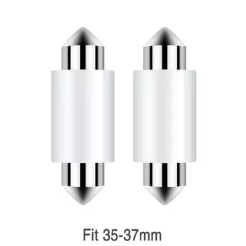 2 светодиодных фонаря Festoon C5W 6000K Белый 12 В C10W DE3175 239 272 6418 SV8.5 31 мм 36 мм 39 мм 41 мм Лампа номерного знака