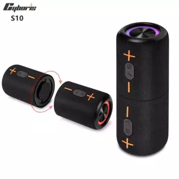 2 в 1 съемная портативная Bluetooth-колонка, 3D стерео, бас, Беспроводная колонка, IPX6, водонепроницаемая, TWS Бумбокс с фотографией