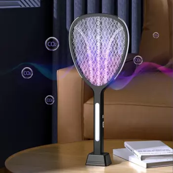 2 в 1 увеличенная мощность сетки электрическая ловушка для комаров 3000V C-type зарядка от комаров и мух-убийца