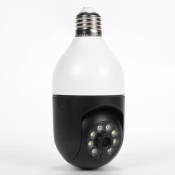 2MP 1080P Tuya/YiLot APP E27 Розетка головки лампы Беспроводная PTZ IP купольная камера Полноцветный AI Обнаружение гуманоидов Монитор видеонаблюдения