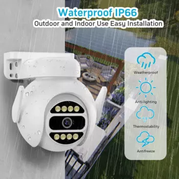 2MP 1080P V380 APP прожектор, полноцветная IP купольная камера, ИИ-Обнаружение человеческого фактора, наружная Домашняя безопасность CCTV внутренняя связь, Радионяня
