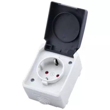 2P + E 16A 250V IP44 уличная розетка настенная водонепроницаемая пыленепроницаемая розетка с крышкой вилка европейского стандарта
