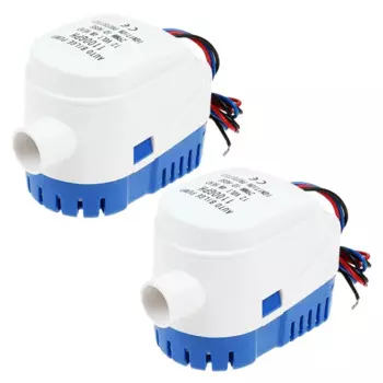 2X 12V 1100GPH Автоматический насос для трюмной воды для морской лодки Автоматический погружной насос для автодома