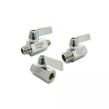 Мини шаровой кран из нержавеющей стали 304/316
