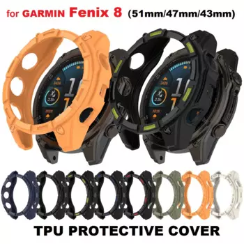 30 шт. защитный чехол из ТПУ для Garmin Fenix 8 51 мм, 47 мм, 43 мм, умные часы, мягкий бампер, противоударный защитный чехол