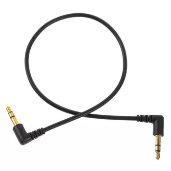 30cm Car Computer AUX Cable 3.5mm Dual Bend Audio Extension Male to Male High Flexibility Stable Sound Audio for Car