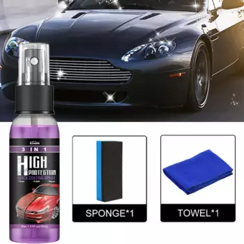 30ml 3 In 1 Rapid Ceramic Coating Spray Fortify Top Quality Universal Nano Scratch Remover Car Cleaning Repair Accessories