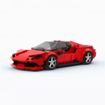 319 шт., Детский конструктор MOC Speed Champion, спортивный автомобиль