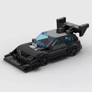320 шт., Детский конструктор MOC Speed Champion 1993, Модель гоночного автомобиля «Пик»
