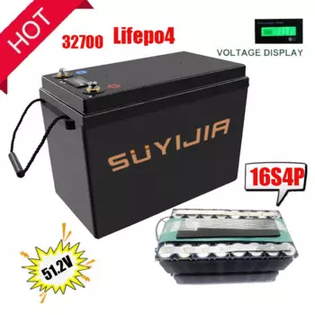 32700 16S4P 51,2. V Lifepo4 аккумулятор 80A сбалансированный блок питания BMS для хранения солнечной энергии источник бесперебойного резервного питания