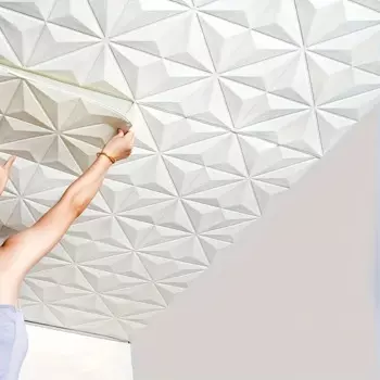 35*35 см 3d декор для комнаты теплое украшение Самоклеящиеся настенные наклейки Потолочный фон пенопластовые водонепроницаемые обои против столкновений