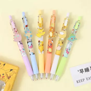 36 шт./лот Kawaii Pokemon Press гелевая ручка милый Пикачу 0,5 мм черные чернила ручки для подписи рекламный подарок офисные школьные принадлежности