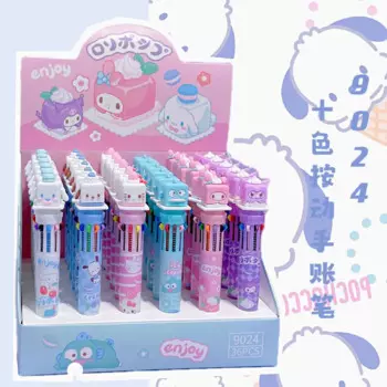 36 шт., шариковая ручка Sanrio, 10 цветов