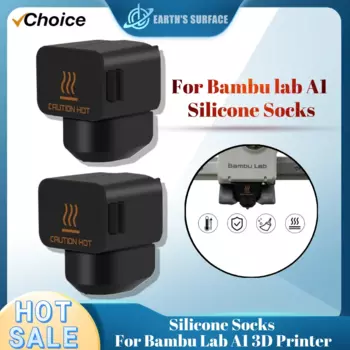 3/5/10PCS Silicone Socks For Bambu Lab A1 mini 3D Printer Heating Block Silicone Sleeve A1mini Hotend Heat Insulation Case Cover