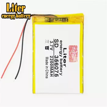 3,7 в, 2200 мА · ч, 356075 литий-полимерный аккумулятор для PAD GPS PSP Vedio