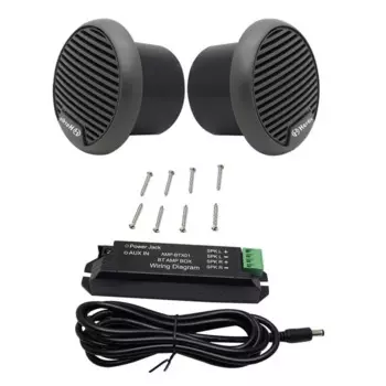 3 дюймовые морские Bluetooth колонки Herdio, колонки для лодки, мотоцикла, гидромассажная Ванна, стерео, максимальная мощность 140 Вт, пара, серый