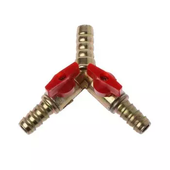 3-ходовой шаровой клапан 3/8 ", фитинг для газа воды и масла