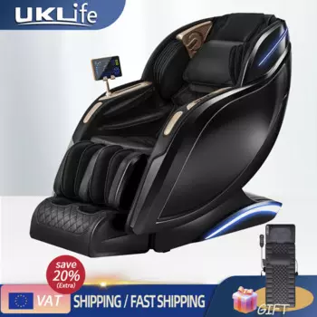 3-летняя гарантия UKLife 3D Подушка безопасности с нулевой гравитацией Массажные кресла для всего тела Домашний 4D-нагрев AI voice Офисное кресло Массажный диван-реклайнер