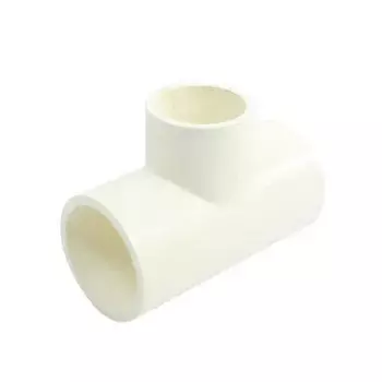 3-полосная Т-образная белая PVC-U тройник для водопроводных труб, коннектор 40x32 мм