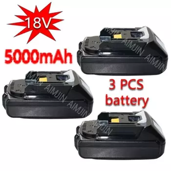 3 шт. для Makita 18 В 5000 мАч 5,0 Ач аккумуляторная батарея для электроинструментов со светодиодной литий-ионной заменой LXT BL1860B BL1860 BL1850