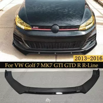 3 шт., передний бампер, сплиттер, диффузор, спойлер для Golf 7 MK7 GTI GTD GTE R-Line 2013-2016, защитная крышка, дефлектор, защита