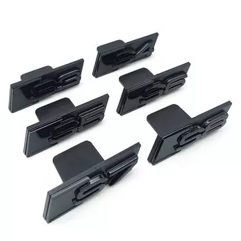 3D ABS желтый синий черный логотип S3 S4 S6 S7 S8 S5 значок автомобиля передняя решетка эмблема наклейка для Audi S3 S4 S5 S6 S7 S8 Accrssories