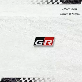 3D автомобильная наклейка GR Sport Emblem, металлический задний значок, внутренняя наклейка для CROWN Camry CHR Corolla Rav4 Toyota Suzuki HILUX PRIUS YARIS
