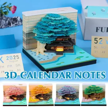 3d-блокнот для офисного стола, резьбовой блокнот, домашняя бумага, сделай сам, офисный стол, подарок K8m8