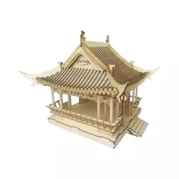 3D Деревянный пазл Zuiweng Pavilion, имитация древней архитектуры, модель ручной работы «сделай сам», сборная игрушка, модель головоломки, строительные комплекты