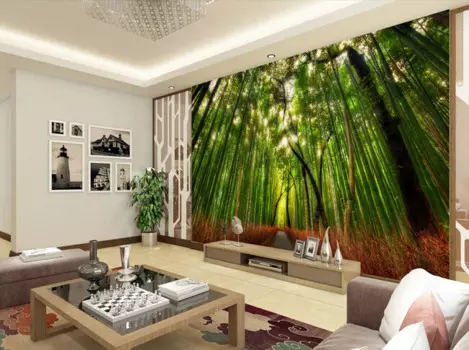 3D фрески на заказ, красивые свежие бамбуковые обои, обои для гостиной, дивана, телевизора, стены, спальни, обои
