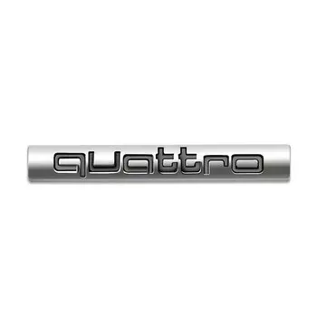 3D металлическая эмблема QUATTRO, декоративная наклейка для автомобиля, автоаксессуары для Audi A4 B8 B6 B9 B7 A3 8P 8V 8L A6 C7 C6 C5 Q5 A5 Q7 A1 Q3