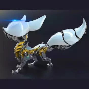 3D металлические пазлы Механические Linglong Fox Libai Наборы металлических моделей Стимпанк Сборка Белая лиса Коллекция подарков (339 шт.)