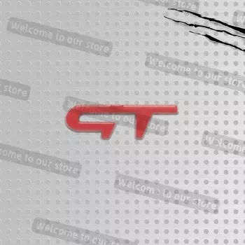 3D металлический Стайлинг автомобиля для RS GT Sport, эмблема, наклейки на руль автомобиля, центральная консоль, панель кондиционера, вентиляционные отверстия, значок, наклейки