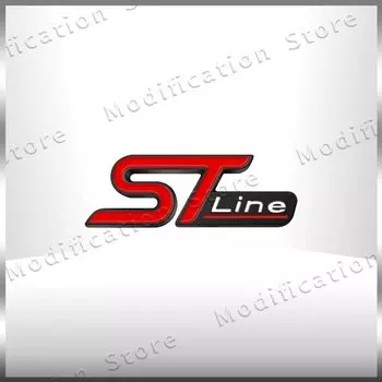 3D металлический Стайлинг автомобиля ST Line логотип передняя решетка значок наклейка для Ford Focus Fiesta Ecosport Mondeo Kuga задний багажник боковое крыло