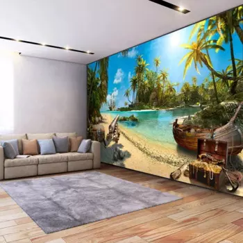 3D настенные фрески на заказ, домашний декор, песчаный пляж, Риз, морской остров, пейзаж, обои для спальни