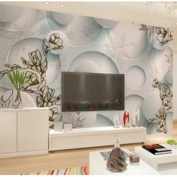 3D обои beibehang для фона телевизора, обои для спальни, гостиной, 3D стереоскопический круг, фотообои