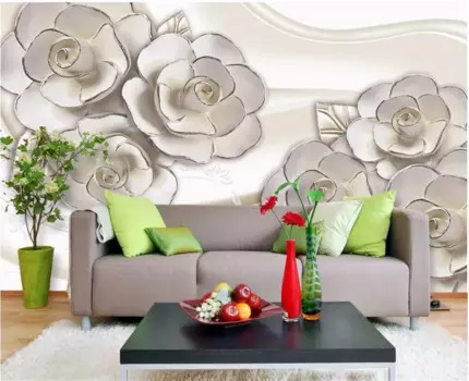 3D обои beibehang для гостиной, фэнтези, пасторальная Роза, искусство, рельефная настенная живопись, фотография, фон для телевизора, papel de parede