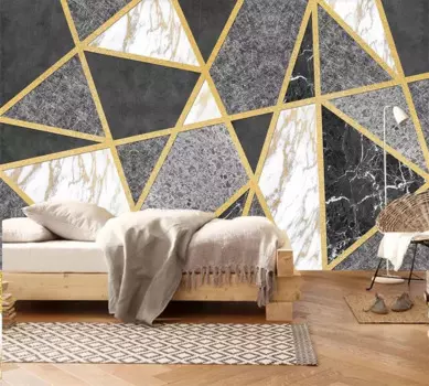 3d обои beibehang на заказ, геометрические линии, мраморная текстура, фон для дивана, стены, гостиной, спальни, обои