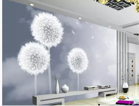 3d обои для комнаты, фоновая стена с одуванчиком, классические обои для стен, настенные 3d обои
