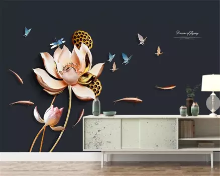3D рельефная фоновая картина-обои hudas beauty