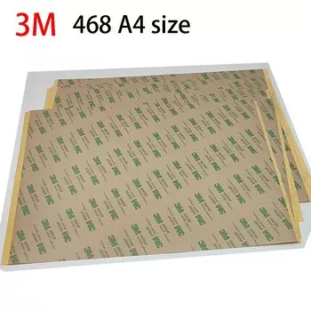 3M 468MP двухсторонняя клейкая лента A4 прозрачная для 3D печати 5 шт