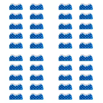 40 комплектов, голубой Губчатый Фильтр, белый Хлопковый фильтр для печени, детали для пылесоса серии DJ97-01040C