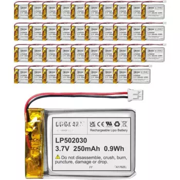 40 шт./упаковка, литий-полимерные аккумуляторы 3,7 в 250 мАч 502030 Lipo