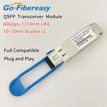 40G QSFP LR4 1310 нм 10 ~ 20 км SMF LC 40 ГБ QSFP модуль приемопередатчика, совместимый с Huawei, Cisco, Mikrotik, Juniper, оптоволоконным оборудованием Intel